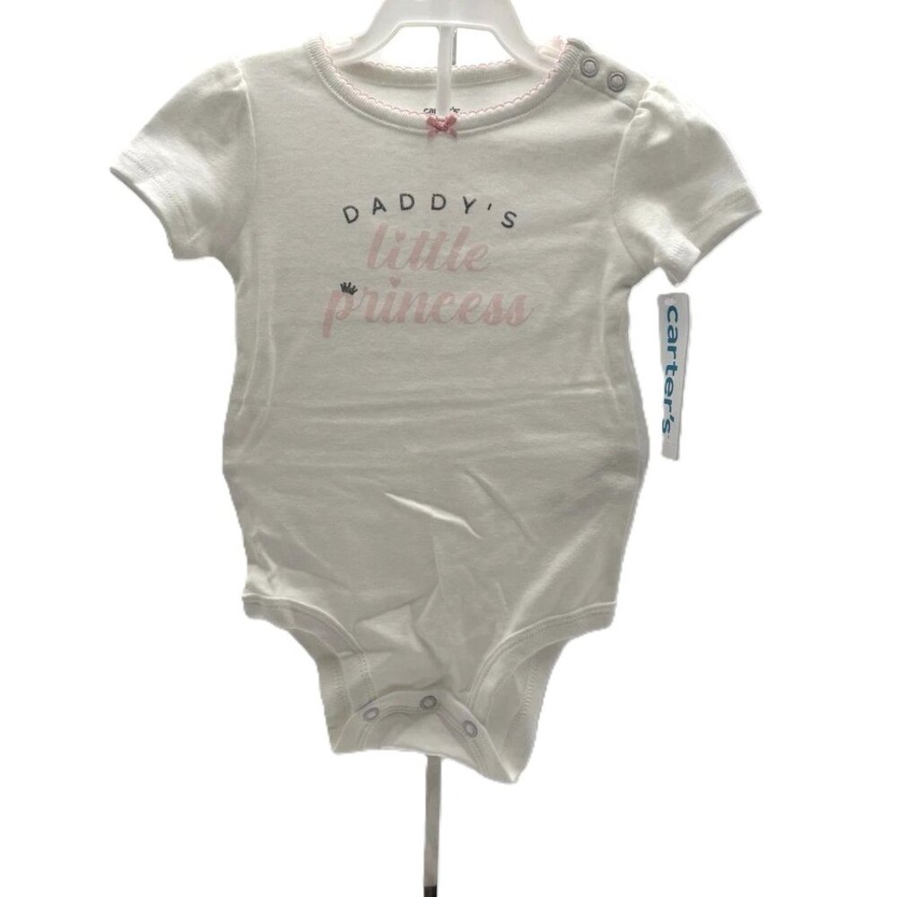 Carter's Baby Girls Daddy's Little Princess Short Sleeve One Piece Bodysuit 6M